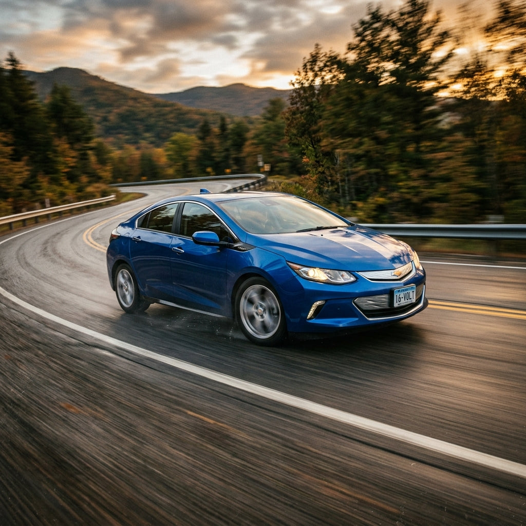 Action Shot: Chevrolet Volt Driving Fast