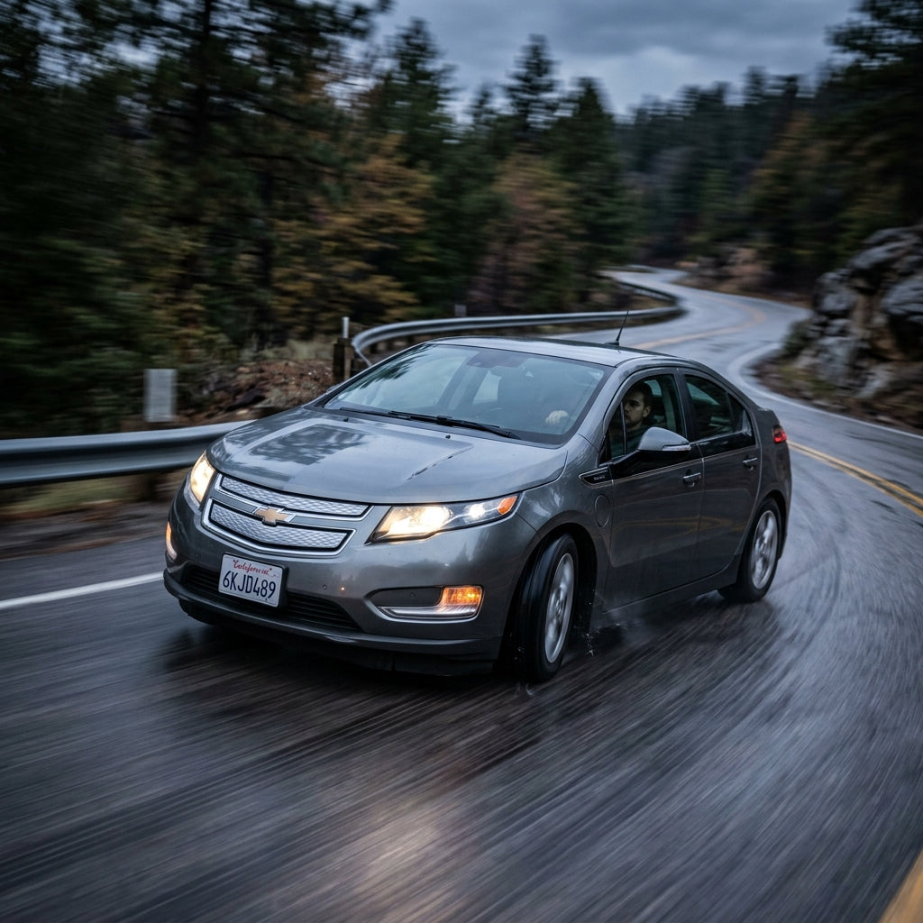 Action Shot: Chevrolet Volt Driving Fast