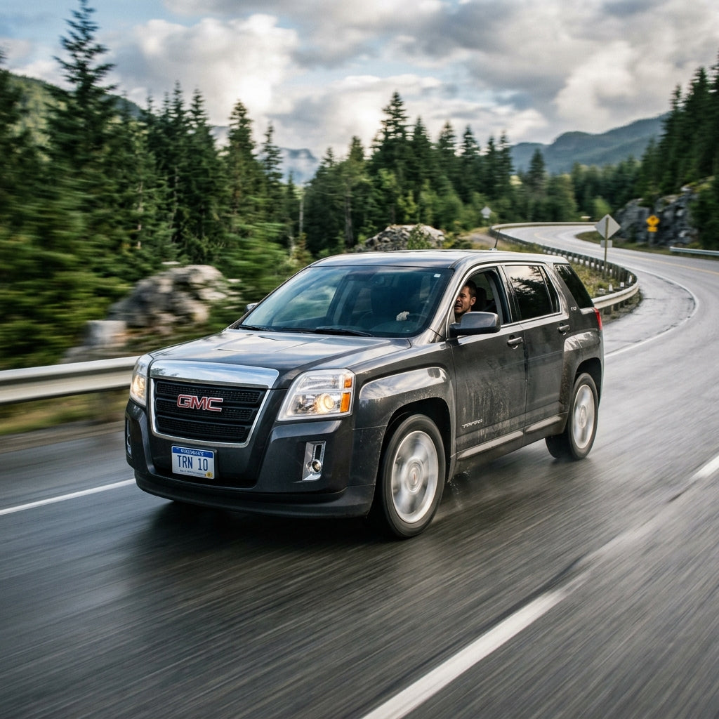 Action Shot: Chevrolet,GMC Equinox,Terrain Driving Fast
