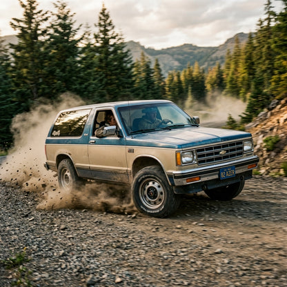 Action Shot: Chevrolet,GMC S-10,Blazer,Sonoma,Jimmy Driving Fast