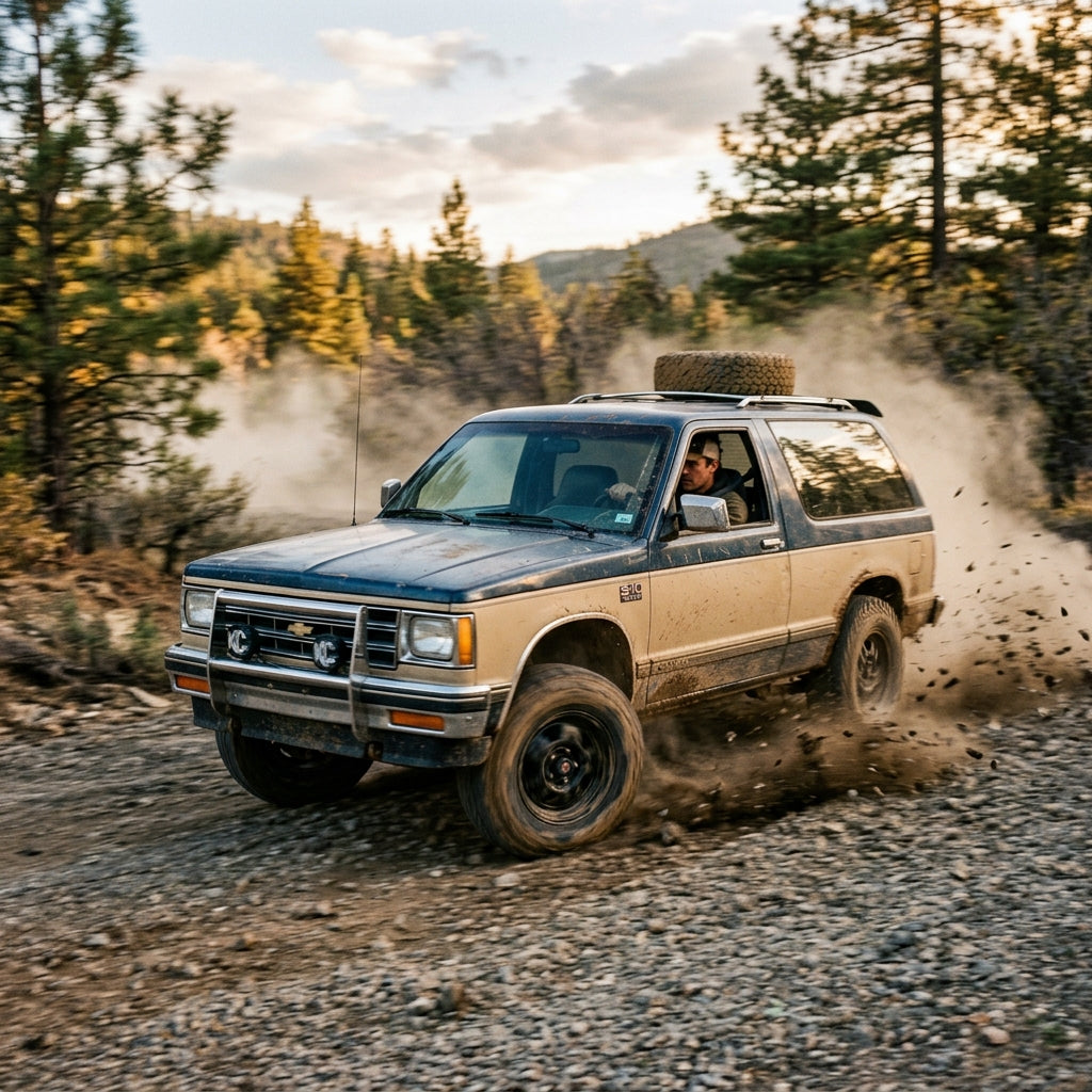 Action Shot: Chevrolet,GMC S-10,Blazer,Sonoma,Jimmy Driving Fast