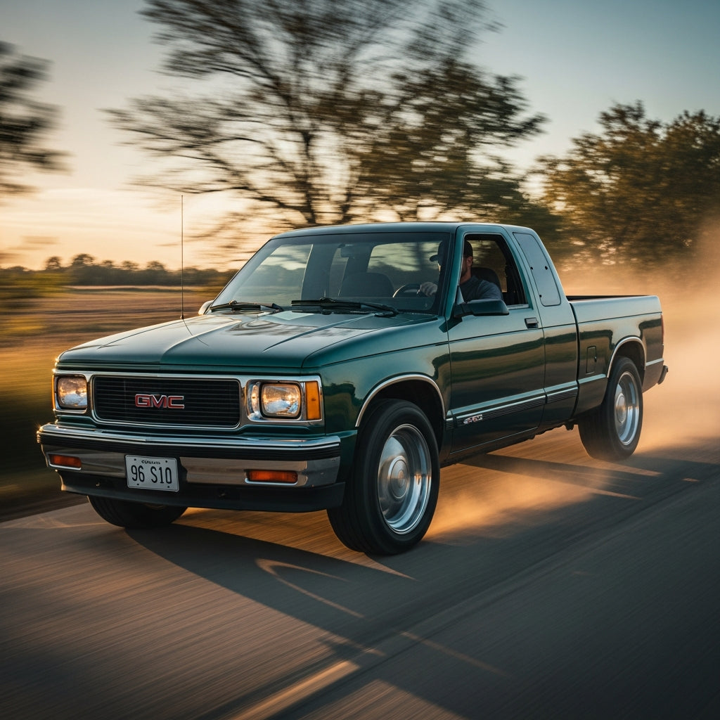 Action Shot: Chevrolet, GMC S-10, S-10, Blazer, Sonoma Driving Fast