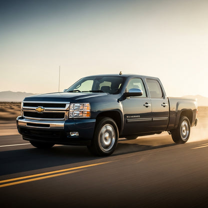 Action Shot: Chevrolet, GMC Silverado, Sierra Driving Fast