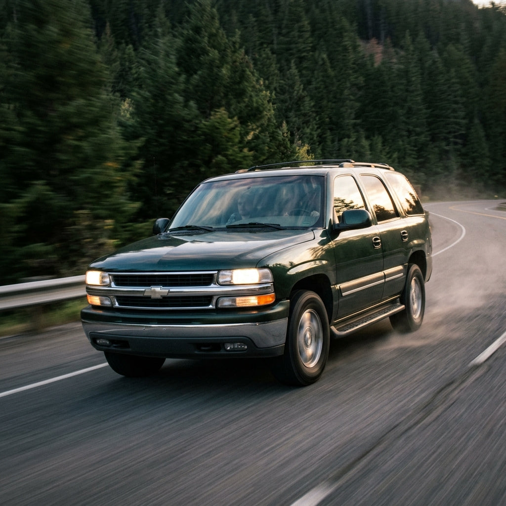 Action Shot: Chevrolet,GMC Tahoe,Suburban,Yukon Driving Fast
