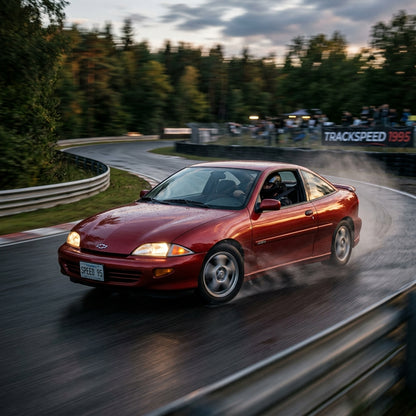 Action Shot: Chevrolet,Pontiac Cavalier,Sunfire Driving Fast