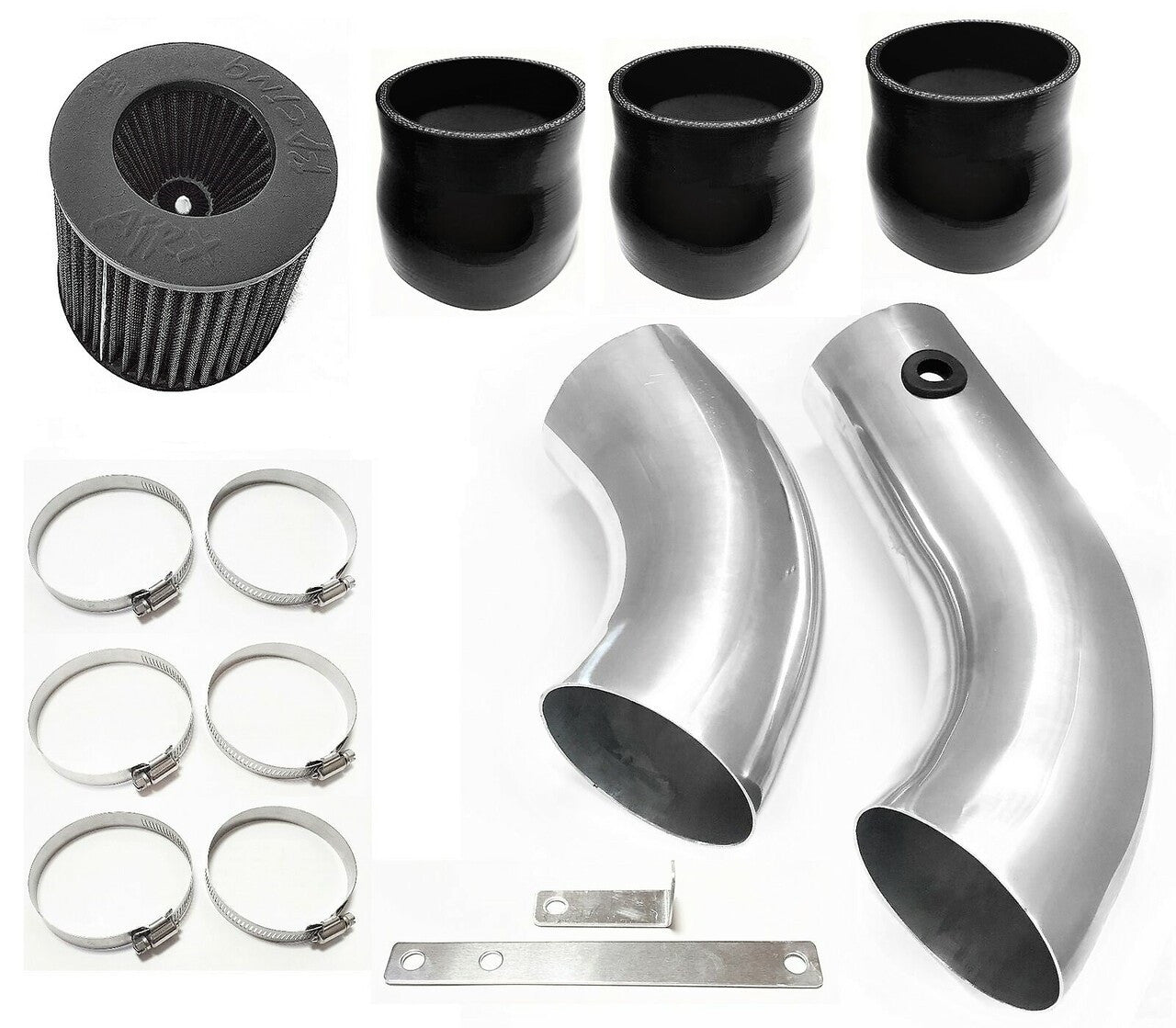 Cold Air Intake System for Chevrolet S-10 Pickup/GMC Sonoma (1996-2004) 4.3L V6 Engine Black