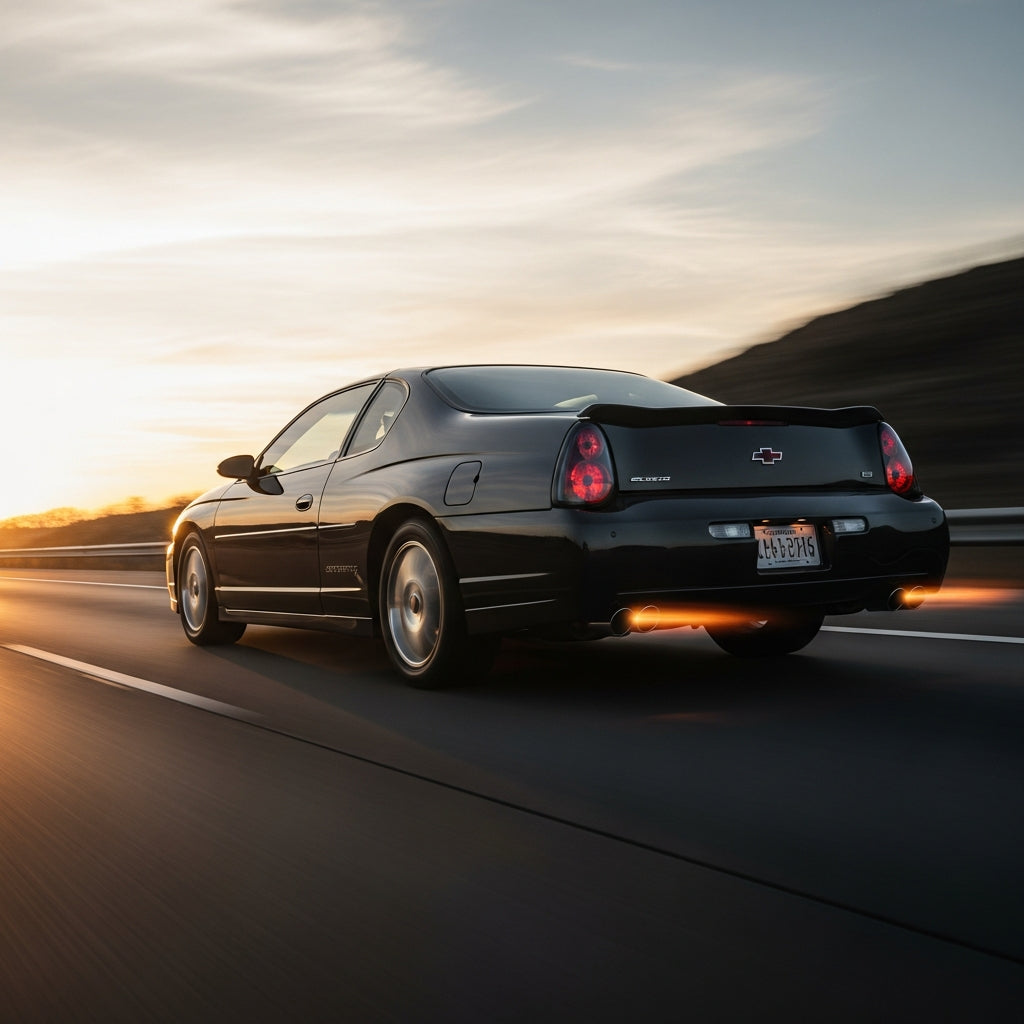 Action Shot: Chevy Monte Carlo Driving Fast