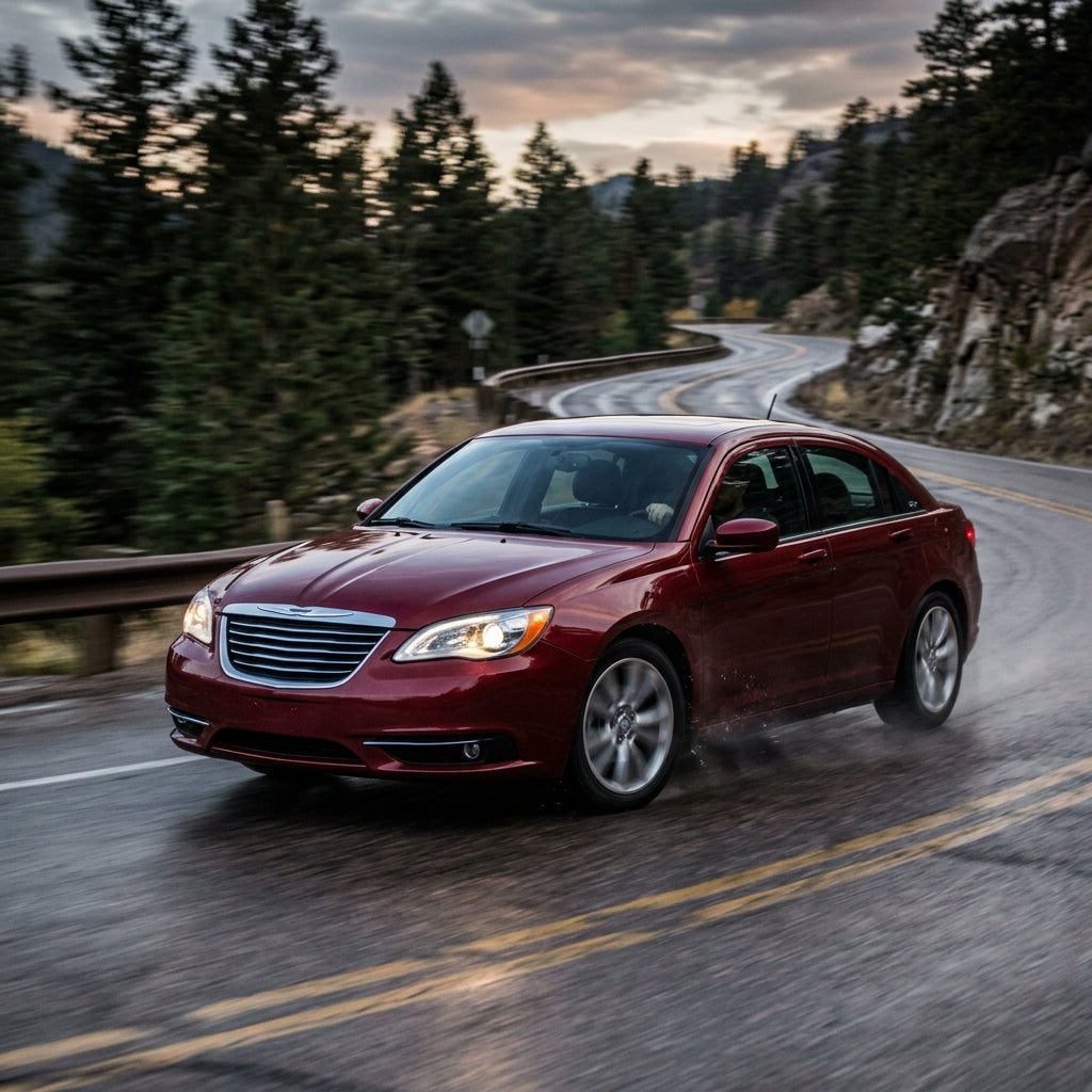 Action Shot: Chrysler 200 Driving Fast
