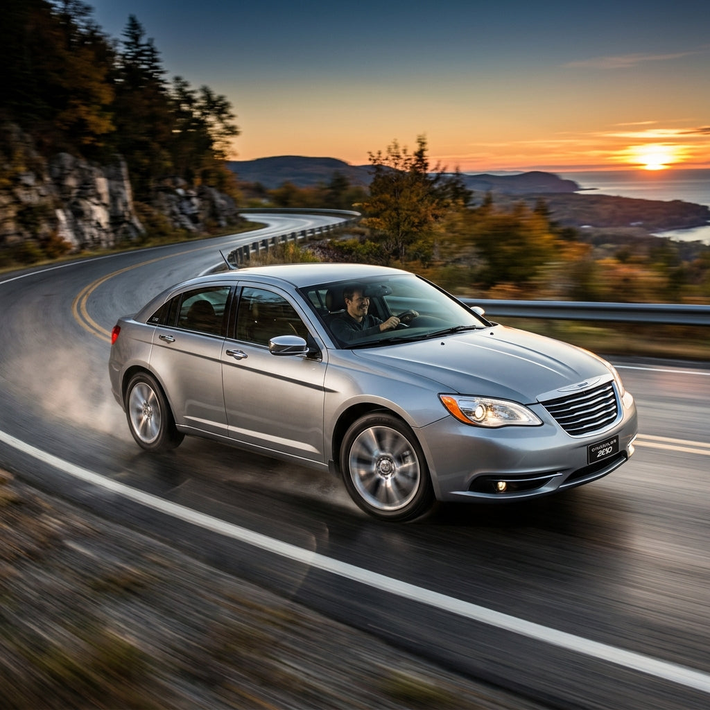 Action Shot: Chrysler 200 Driving Fast