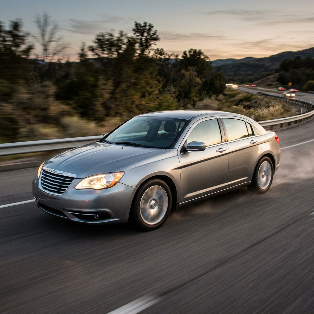 Action Shot: Chrysler 200 Driving Fast