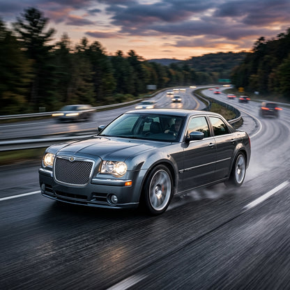 Action Shot: Chrysler 300 Driving Fast