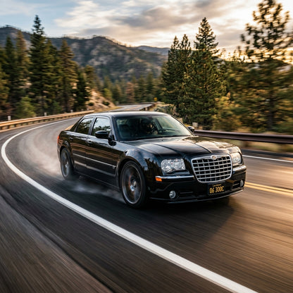 Action Shot: Chrysler 300 Driving Fast