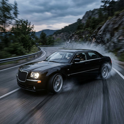 Action Shot: Chrysler 300 Driving Fast