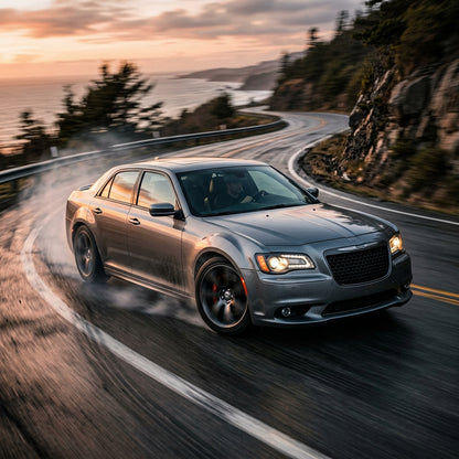 Action Shot: Chrysler 300 Driving Fast