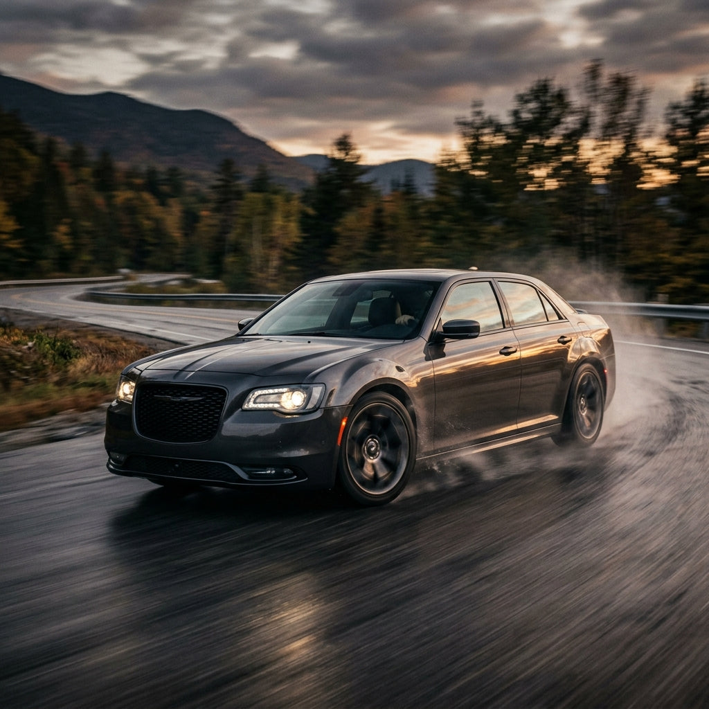 Action Shot: Chrysler 300 Driving Fast