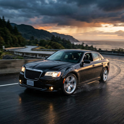 Action Shot: Chrysler 300 Driving Fast