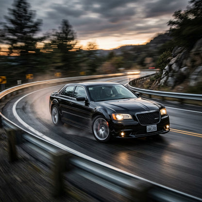 Action Shot: Chrysler 300 Driving Fast