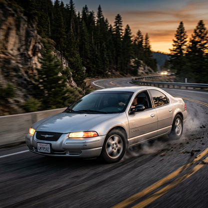 Action Shot: Chrysler Cirrus Driving Fast
