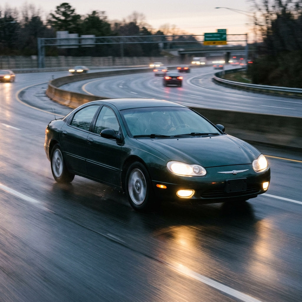 Action Shot: Chrysler Concorde Driving Fast