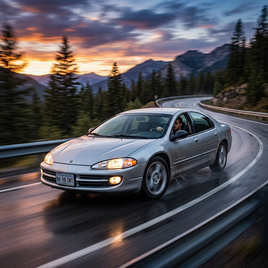 Action Shot: Chrysler Intrepid Driving Fast