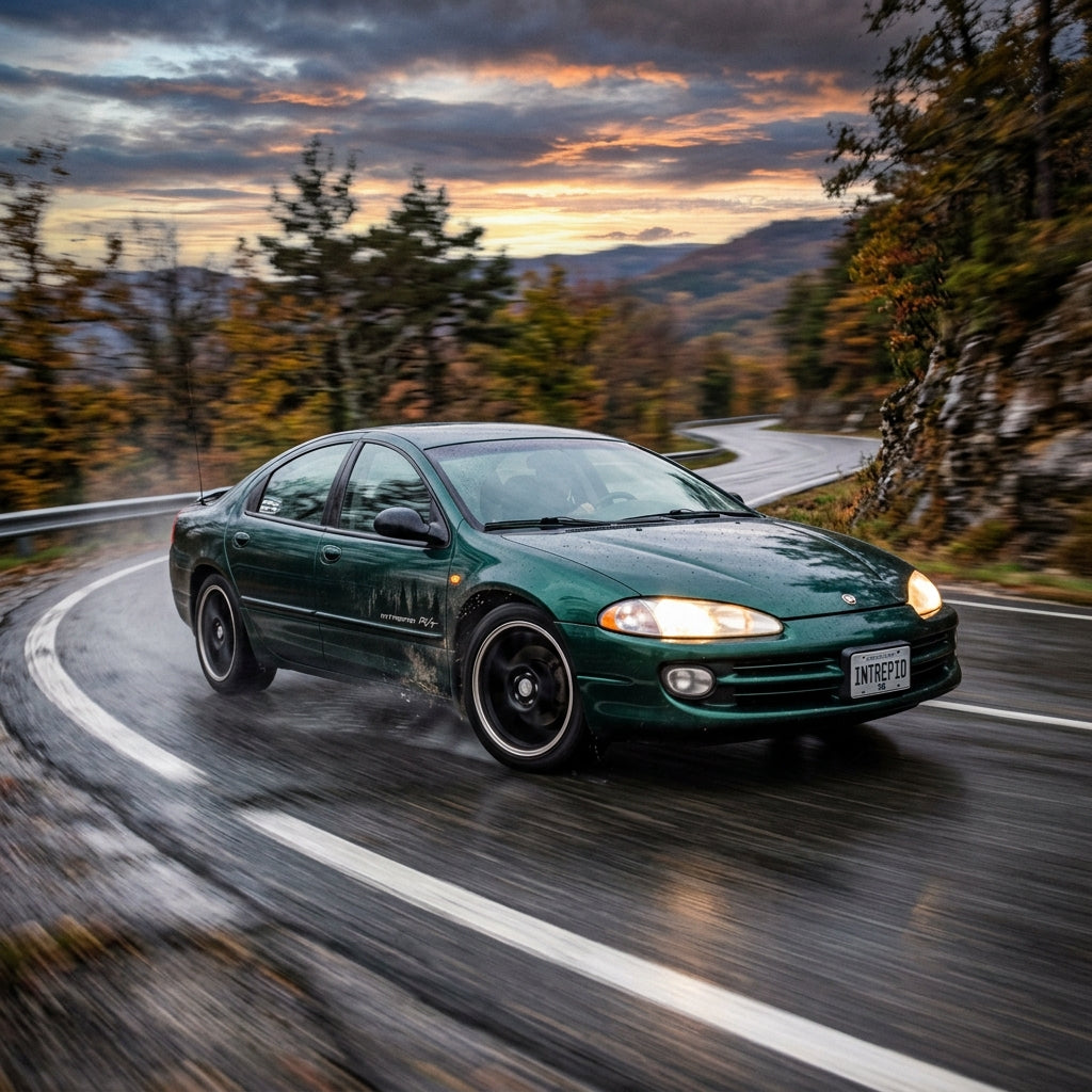 Action Shot: Chrysler Intrepid Driving Fast