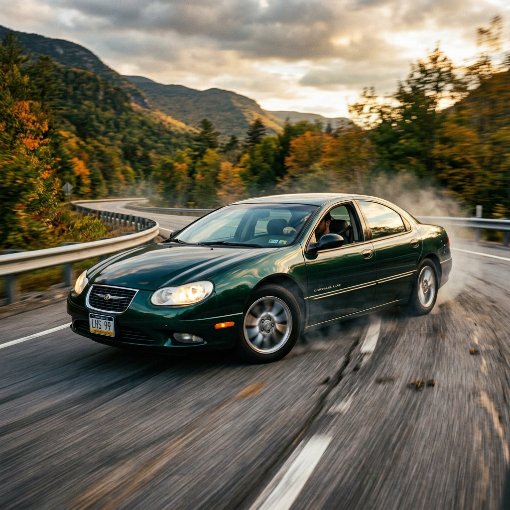 Action Shot: Chrysler LHS Driving Fast