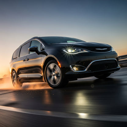 Action Shot: Chrysler Pacifica Driving Fast