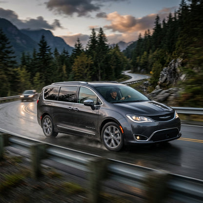 Action Shot: Chrysler Pacifica Driving Fast