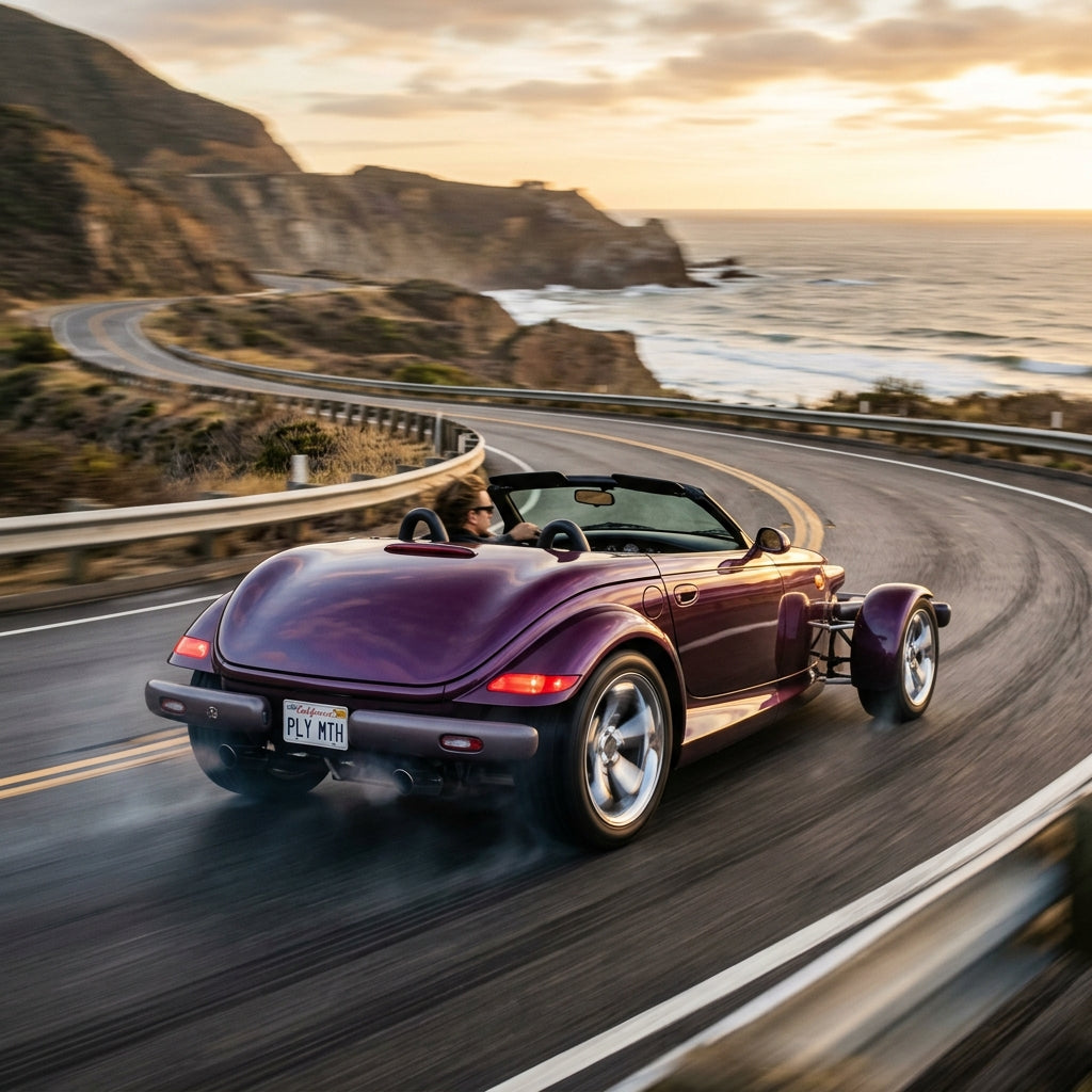 Action Shot: Chrysler Prowler Driving Fast