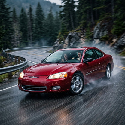 Action Shot: Chrysler Sebring Driving Fast