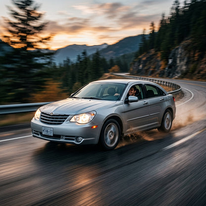 Action Shot: Chrysler Sebring Driving Fast
