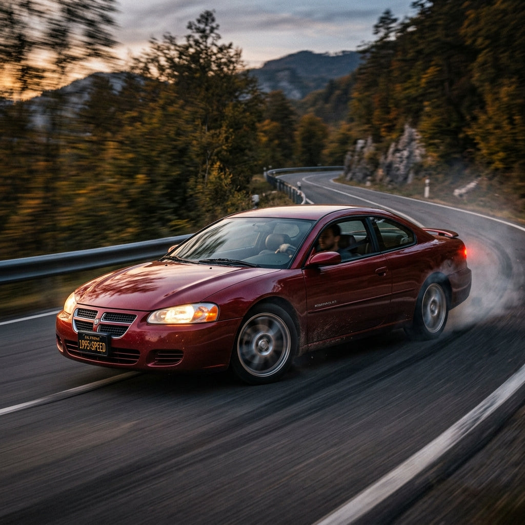 Action Shot: Chrysler Sebring Driving Fast