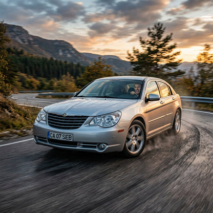 Action Shot: Chrysler Sebring Driving Fast