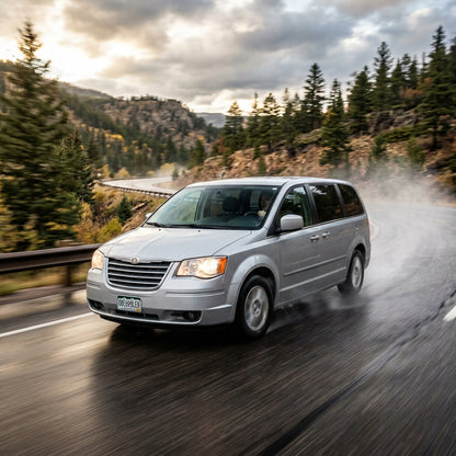 Action Shot: Chrysler Town & Country Driving Fast