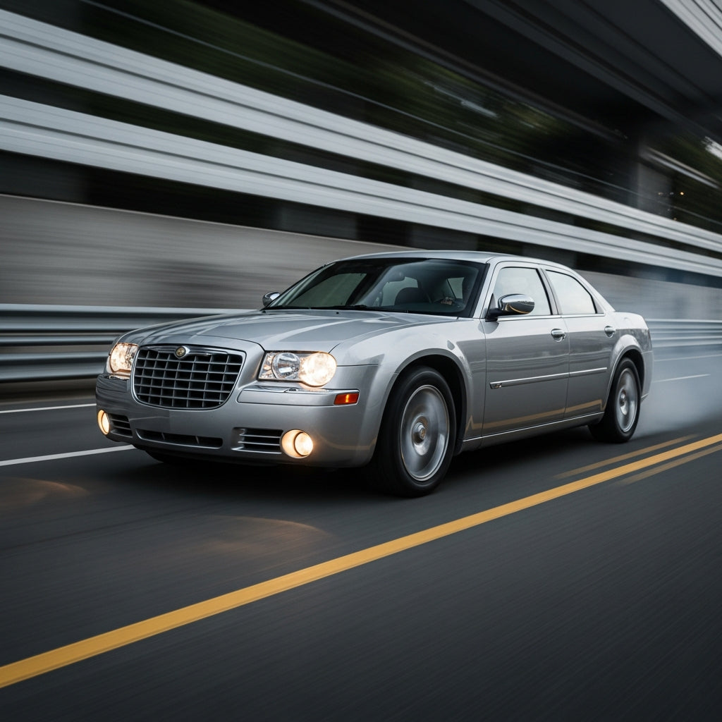 Action Shot: Chrysler  300 Driving Fast