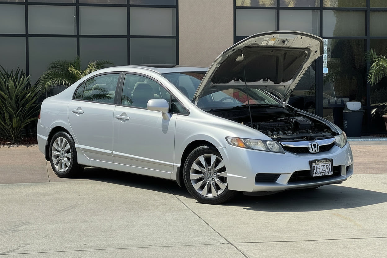 Cold Air Intake Kit for Honda Civic EX/LX/DX (2006-2011) with 1.8L 4 Cylinders SOHC Engine All Black