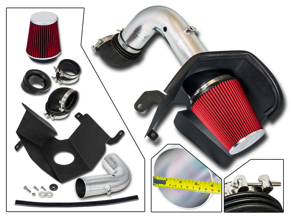 Rtunes Racing Red Cold Air Intake Kit With Heat Shield For 2003-2007 Dodge Ram 2500/3500 5.9L L6 Diesel – HI-DG-11RD