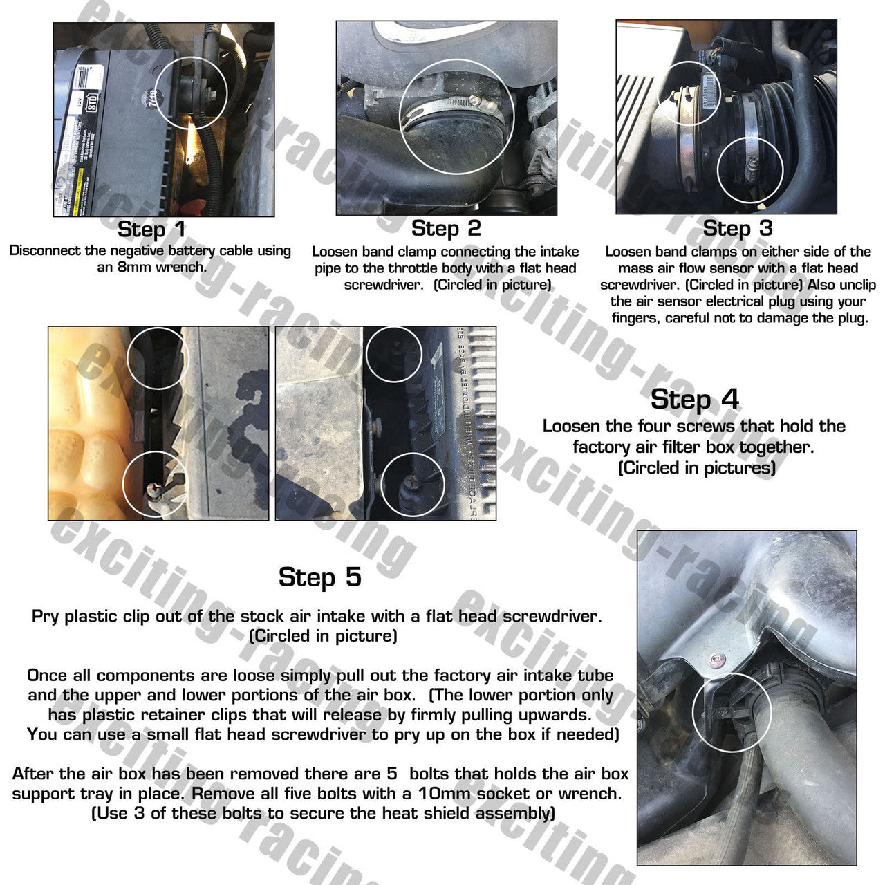 Cold Air Intake for GMC/Chevy/Cadillac - Escalade/Avalanche/Suburban/Silverado/Sierra/Yukon (1999-2006) V8 4.8L/5.3L/6.0L