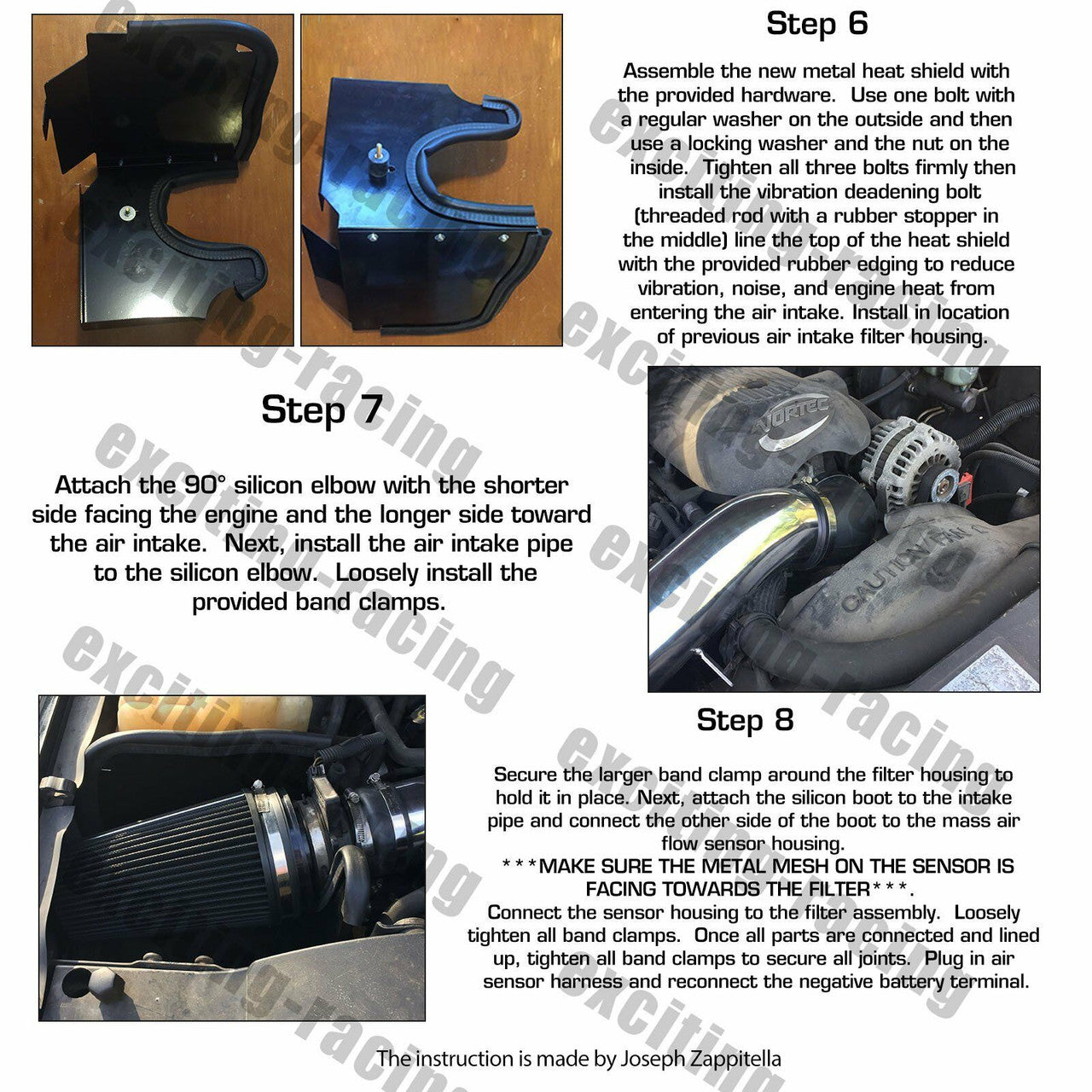 Cold Air Intake for GMC/Chevy/Cadillac - Escalade/Avalanche/Suburban/Silverado/Sierra/Yukon (1999-2006) V8 4.8L/5.3L/6.0L