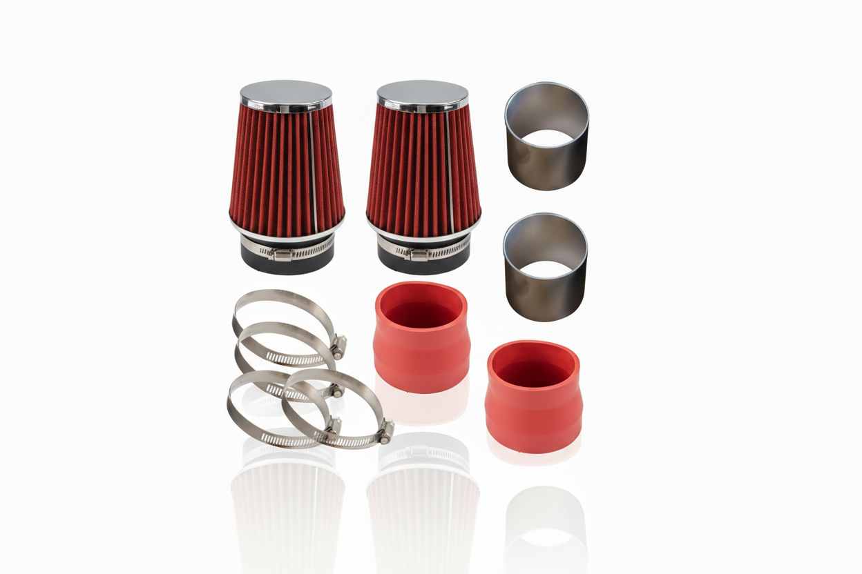 Admission d'air froid pour Mercedes-Benz C300 C350 (2008-2012) moteurs V6 3.0L et 3.5L, rouge