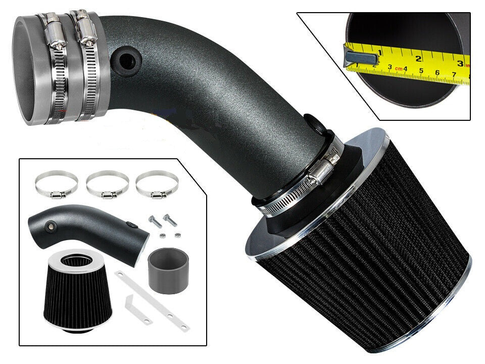Performance Air Intake For Oldsmobile Cutlass (1990-1993) Supreme Chevy Lumina (1990-1994) with 3.1 V6 Engine Grey