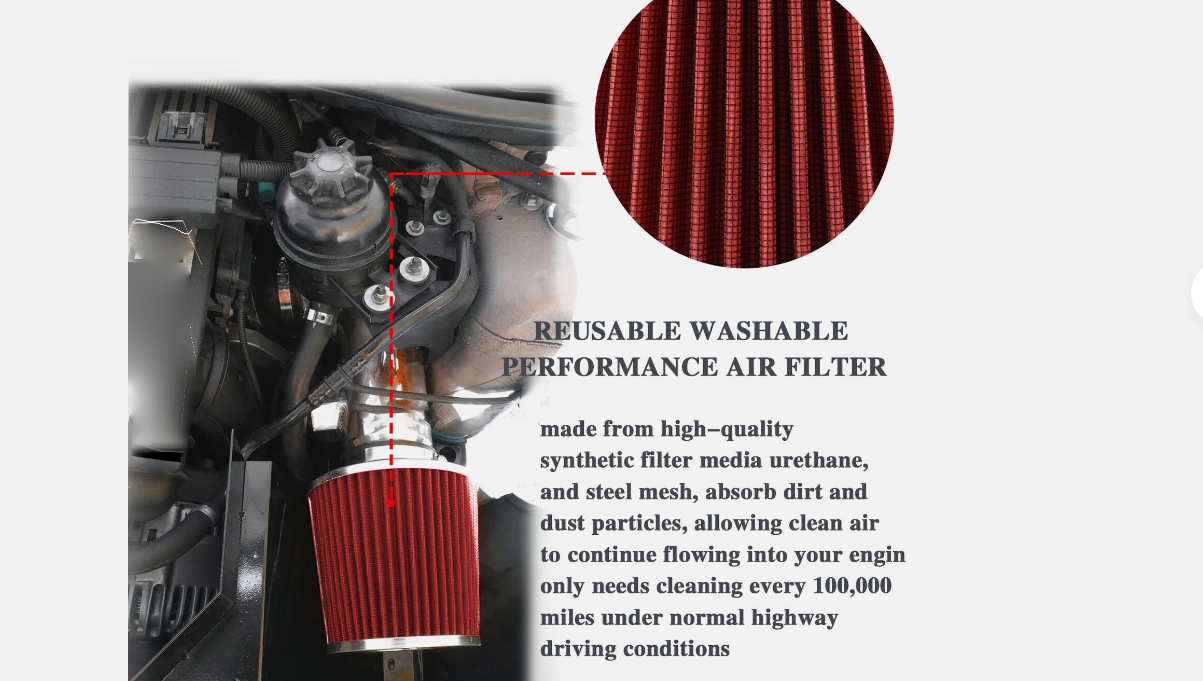 Cold Air intake for BMW 128i 328i 330i (2007-2011) with 3.0L V6 Engine