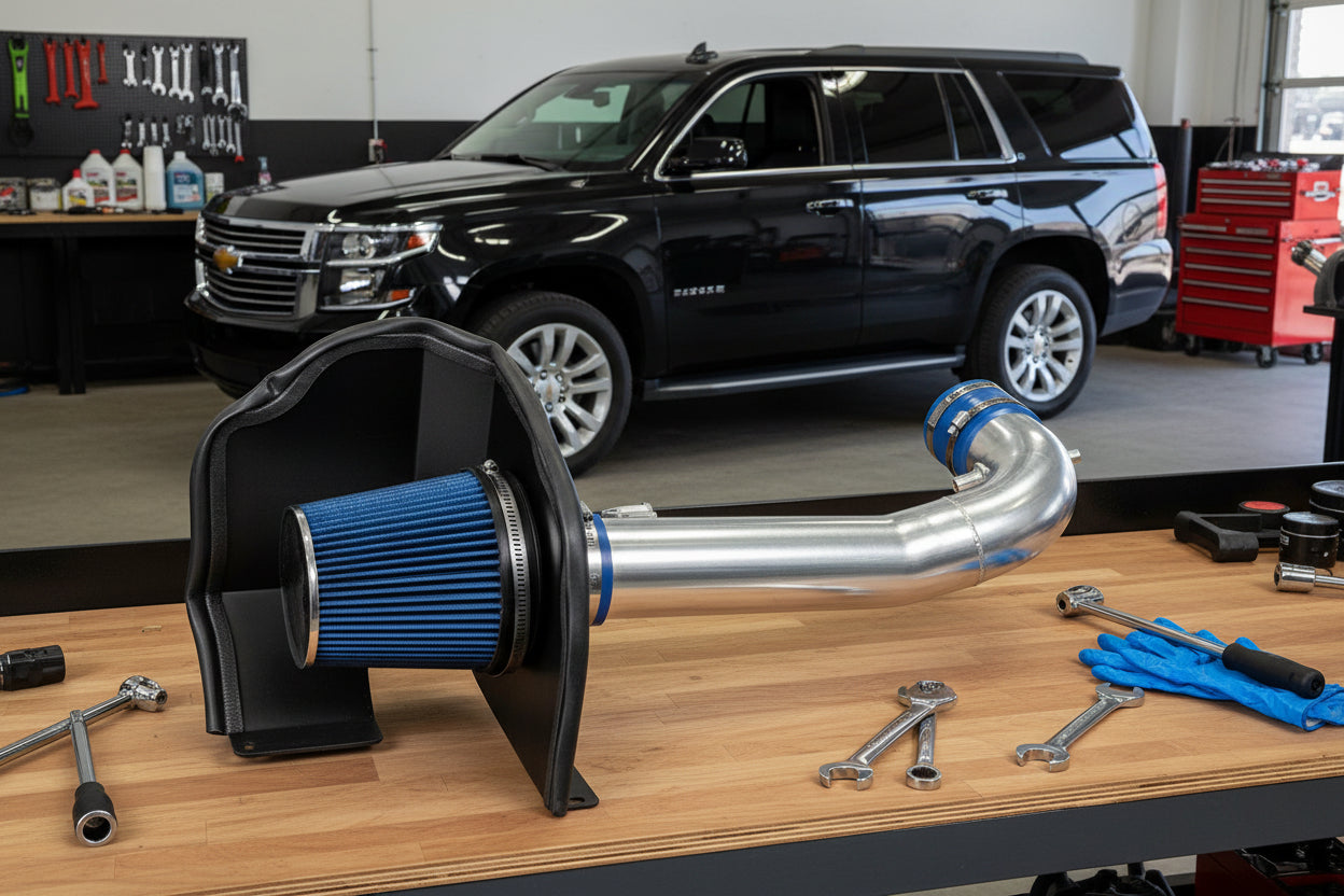 Cold Air Intake for Chevrolet Tahoe (2015-2019) 5.3L V8 Engine Blue Default Title