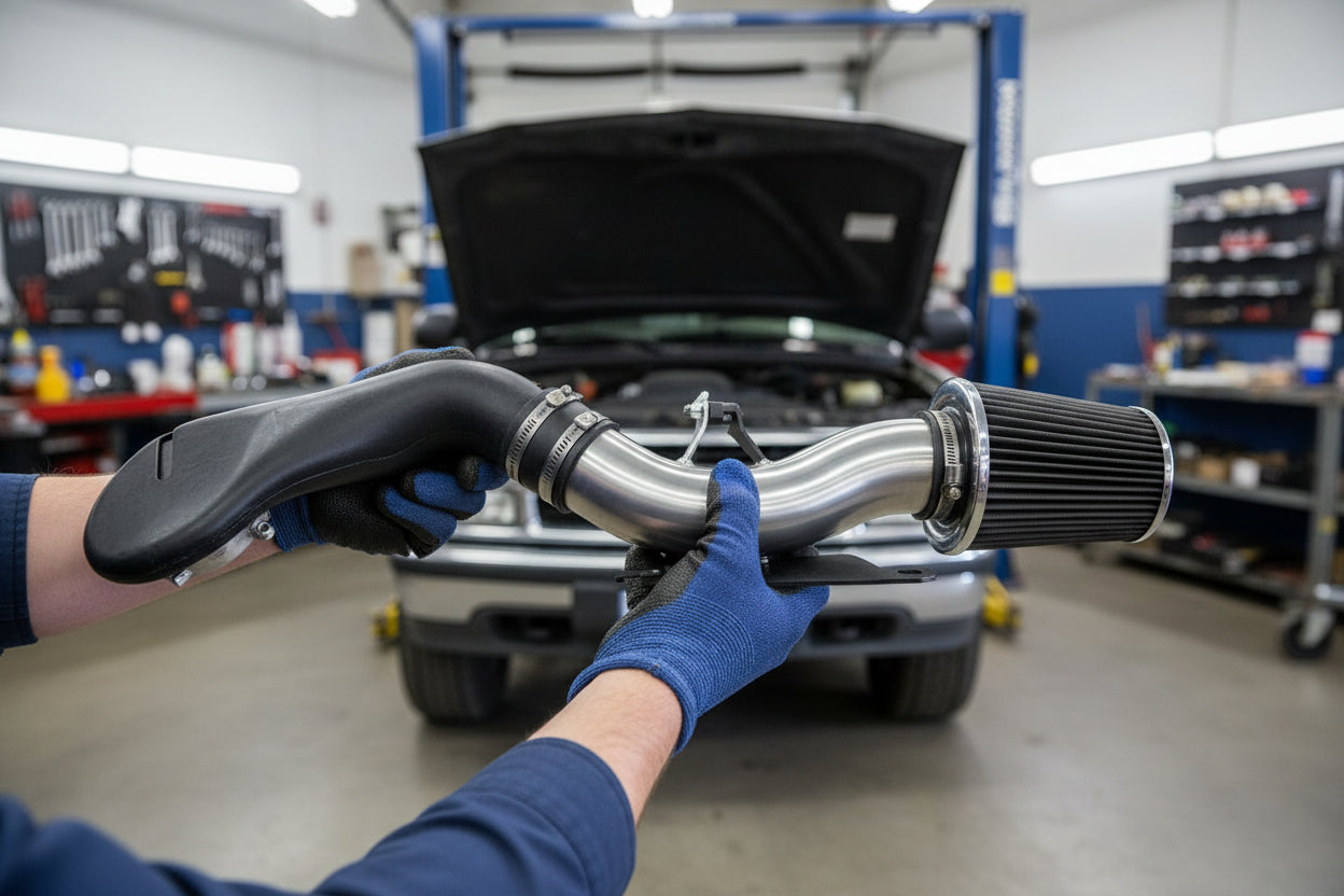 Cold Air Intake Kit for Chevrolet Blazer Pickup (1996-2004) with 4.3L V6 Engine Black Default Title