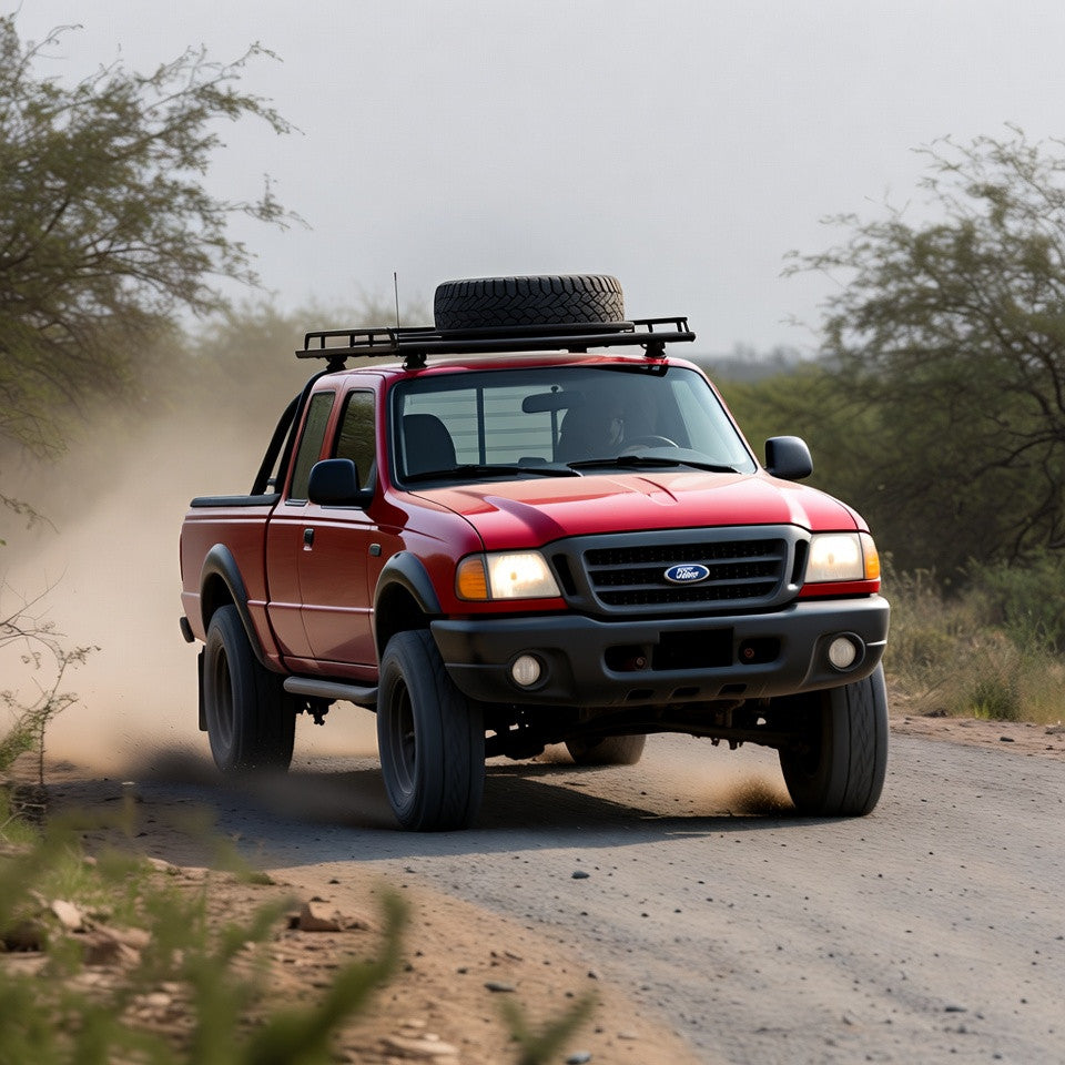 Cold Air Intake Kit for Ford Ranger (2001-2003) with 4.0L V6 Engine Red