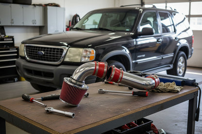 Cold Air Intake for Ford Explorer Sport Trac (2001-2003) 4.0L V6 Engine - Red Default Title