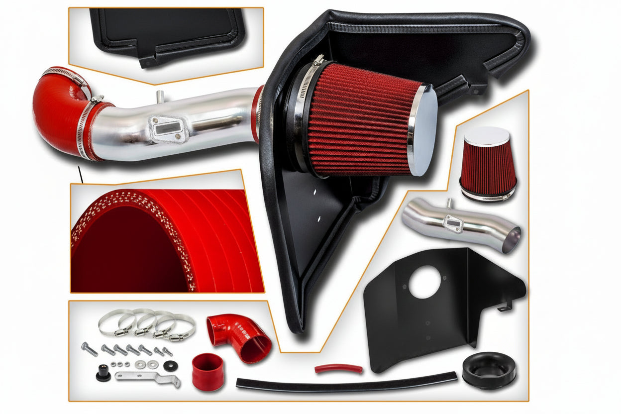 Cold Air Intake for Chevrolet Camaro LS / LT (2012-2015) 3.6L V6 Engine - Red