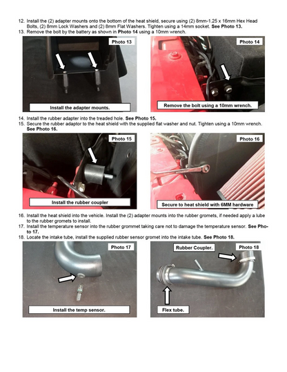 Cold Air Intake for Jeep Wrangler JL (2018-2023) / Jeep Gladiator (2020-2023) 2.0L 3.6L Engines