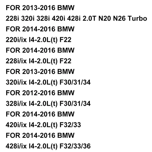 Cold Air Intake for BMW 228i 328i 420i 428i (2012-2016) 2.0T N20 N26 Turbo Engine