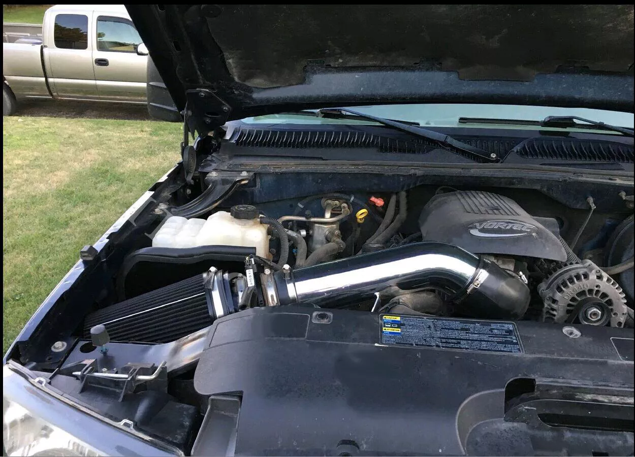 Cold Air Intake for GMC/Chevy (1999-2006) V8 4.8L/5.3L/6.0L Engines Black